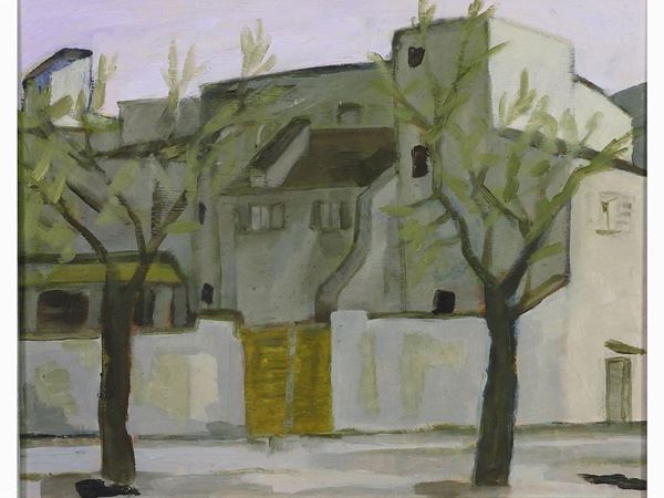 Renzo Grazzini : View of a Town  ((1912-1990))  - Auction Modern and Contemporary Art - III - Maison Bibelot - Casa d'Aste Firenze - Milano