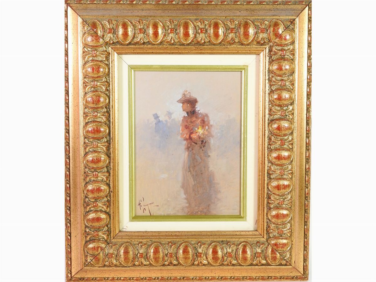 Antonio Pecoraro - Donna con Fiori
