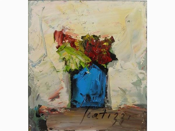 Sergio Scatizzi : Flowers  ((1918-2009))  - Auction Modern and Contemporary Art - III - Maison Bibelot - Casa d'Aste Firenze - Milano