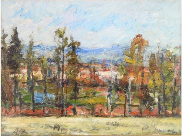 Sergio Scatizzi - Country Landscape 1947