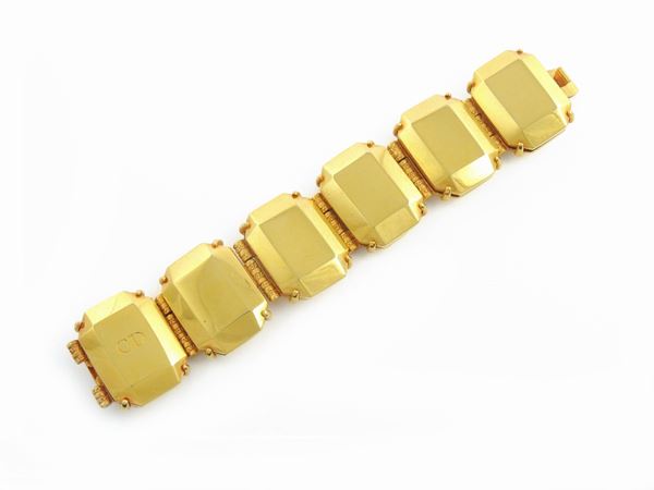 Goldtone metal bracelet, Christian Dior Boutique