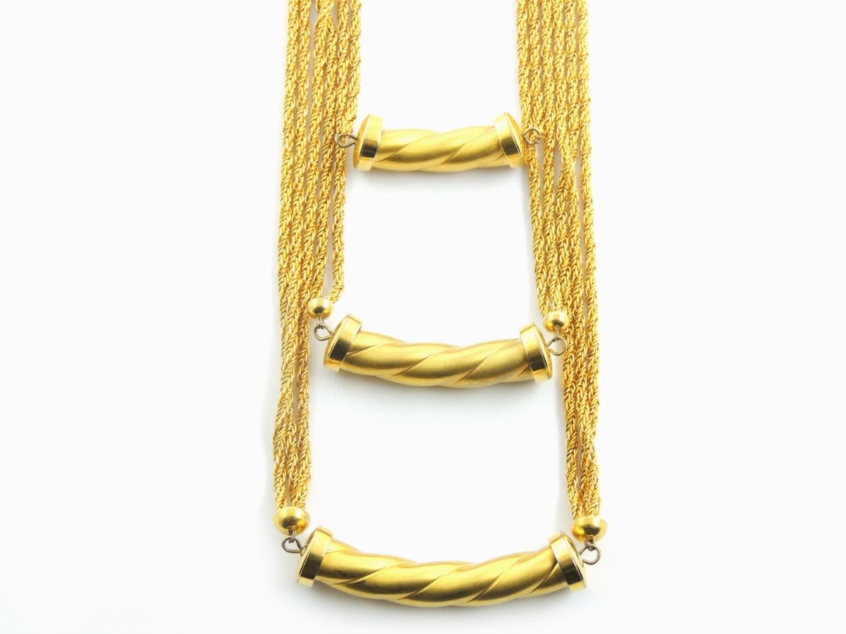 Collana in Metallo Dorato