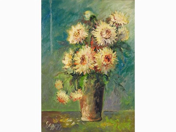 Emanuele Cappello : Flowers in a Vase  - Auction Modern and Contemporary Art - III - Maison Bibelot - Casa d'Aste Firenze - Milano