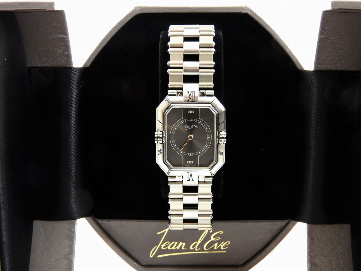 Orologio da Polso per Uomo Jean D'eve in Acciaio con Diamanti