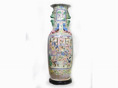 Grande Vaso a Balaustro in Porcellana