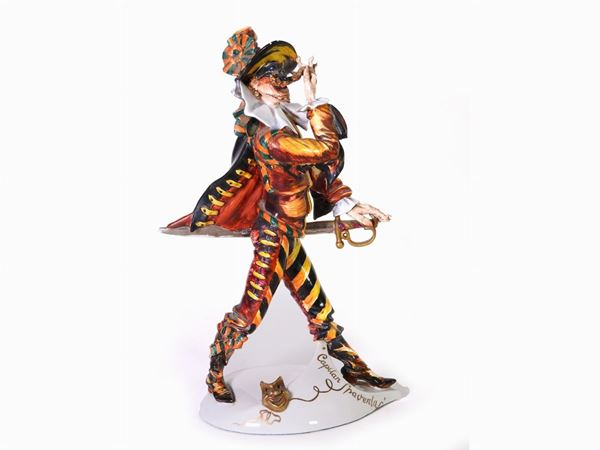 A Polychrome Ceramic Figure