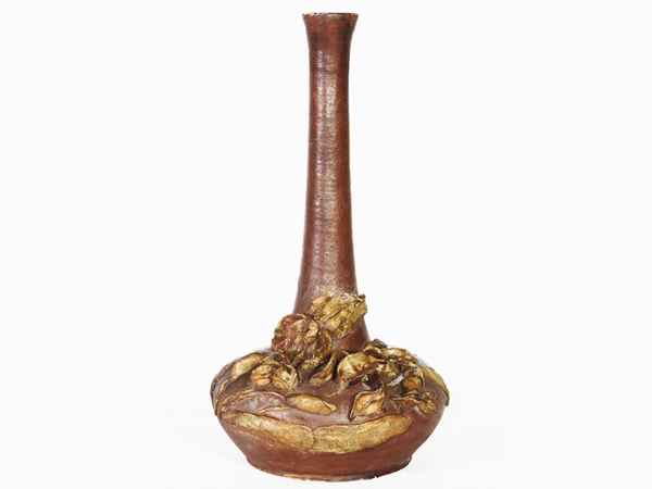 A Patinated Earthenware Vase