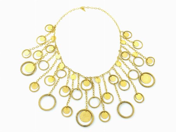 Goldtone metal necklace, Christian Dior