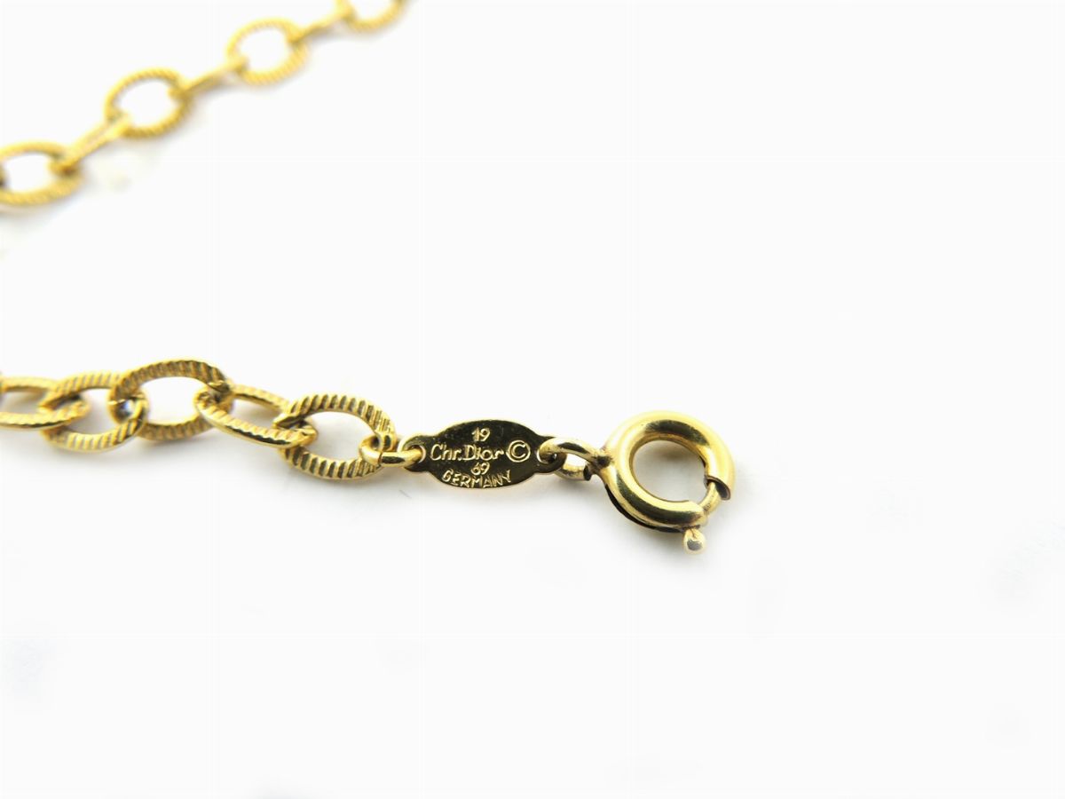 Collana in Metallo Dorato, Christian Dior