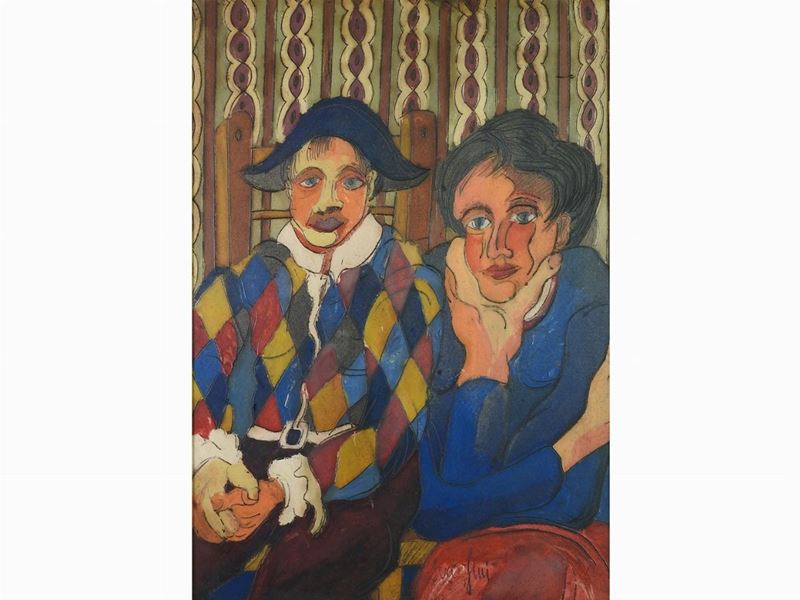 Giuseppe Serafini - Omaggio a Picasso - Arlecchino
