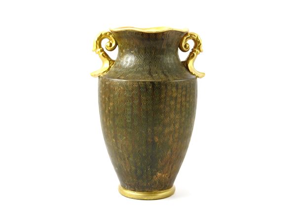 A Brown Ceramic Vase