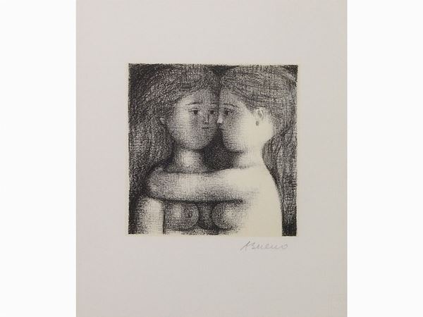 Antonio Bueno : The Embrace  ((1918-1984))  - Auction Modern and Contemporary Art - III - Maison Bibelot - Casa d'Aste Firenze - Milano