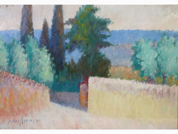 Dino Migliorini : Tuscan Landscape  ((1907-2005))  - Auction Modern and Contemporary Art - III - Maison Bibelot - Casa d'Aste Firenze - Milano