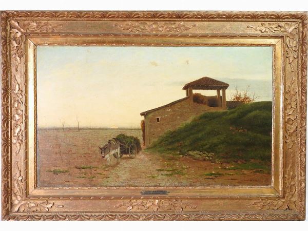 Luigi Bertelli - Country Landscape 1885