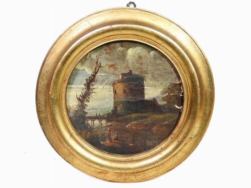 Scuola Napoletana del XVIII Secolo - Paesaggi