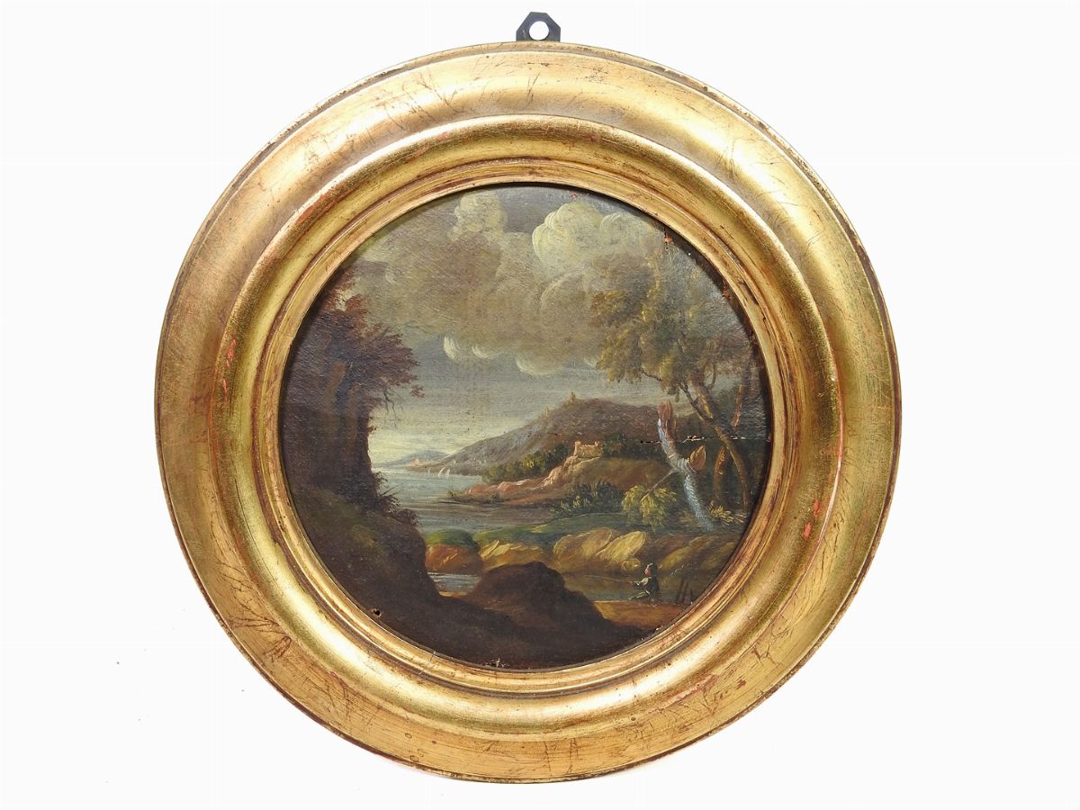 Scuola Napoletana del XVIII Secolo - Paesaggi