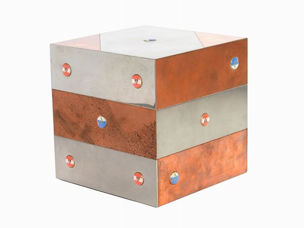 A Decorative Metal Cube