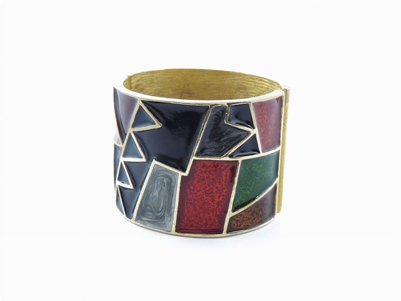 Bracciale in Metallo Dorato e Smalto, Maresco