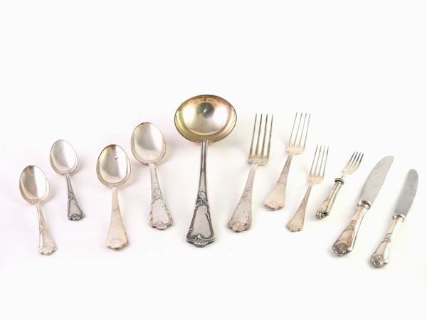 A Silver-plated Cutlery Set