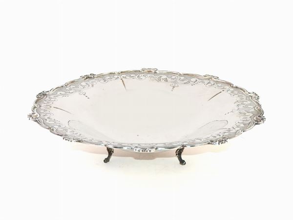 A Round Silver Basket