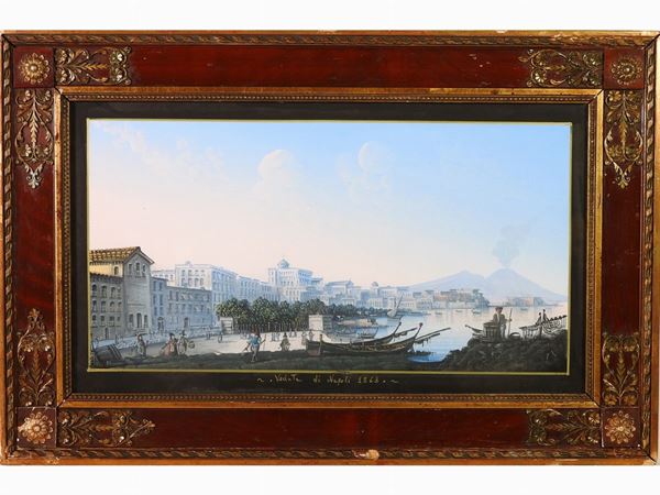 Veduta di Napoli  - Asta Arredi e dipinti antichi - I - Maison Bibelot - Casa d'Aste Firenze - Milano