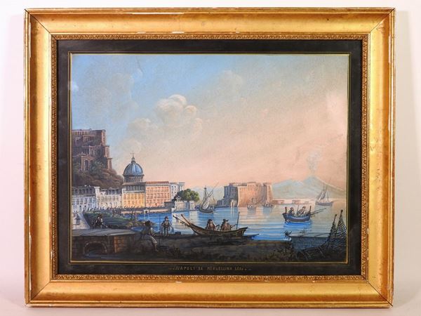 View of Naples  - Auction Furniture and Old Master Paintings - I - Maison Bibelot - Casa d'Aste Firenze - Milano