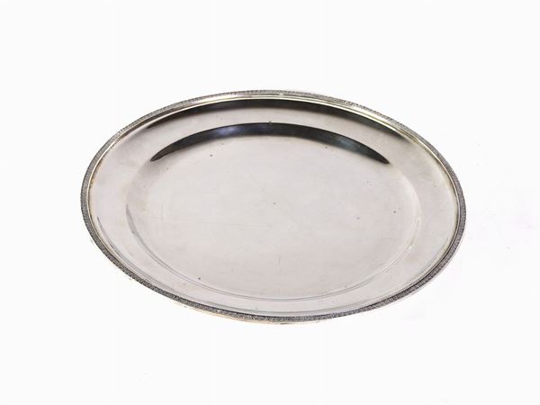 A Round Silver Tray