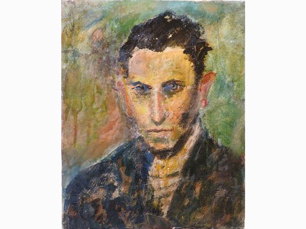 Guido Borgianni : Portrait of a Man 1947  ((1915-2011))  - Auction Modern and Contemporary Art - III - Maison Bibelot - Casa d'Aste Firenze - Milano