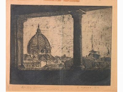 Veduta di Firenze 1948