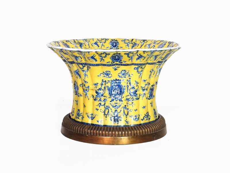 Cachepot in Terracotta Smaltata