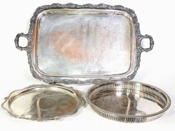 Three Sheffield Trays