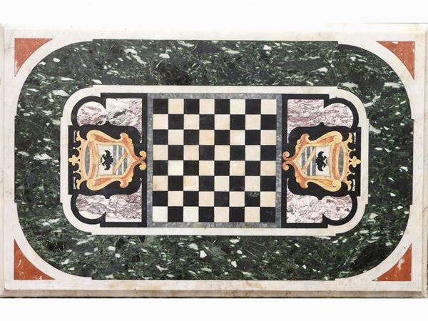 A Marble Inlaid Table Top