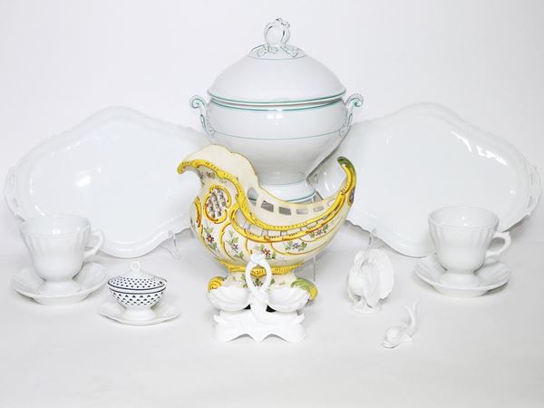 A Lot of Ginori Porcelain Items
