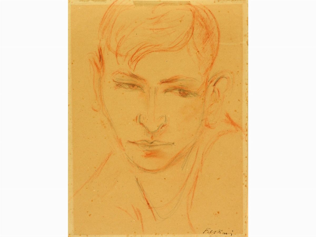 Filippo De Pisis - Ritratto di Ragazzo Anni Venti