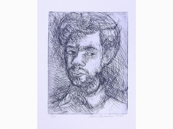 Enzo Faraoni : Selfportrait 1948  ((1920-2017))  - Auction Modern and Contemporary Art - III - Maison Bibelot - Casa d'Aste Firenze - Milano
