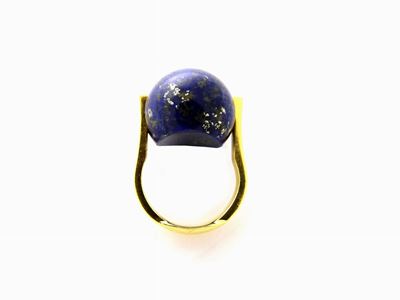 Anello in Oro Giallo Giò Pomodoro con Tre Sfere Intercambiabili