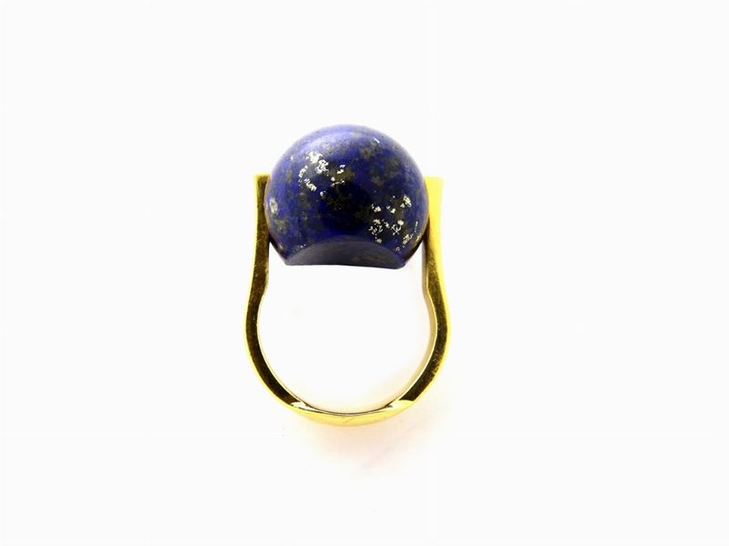 Anello in Oro Giallo Giò Pomodoro con Tre Sfere Intercambiabili