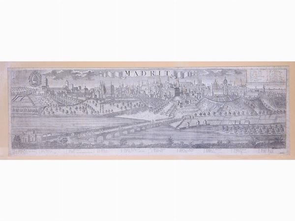 Georg Balthasar Probst : Madrid  ((1732-1801))  - Asta Arredi e dipinti antichi - I - Maison Bibelot - Casa d'Aste Firenze - Milano