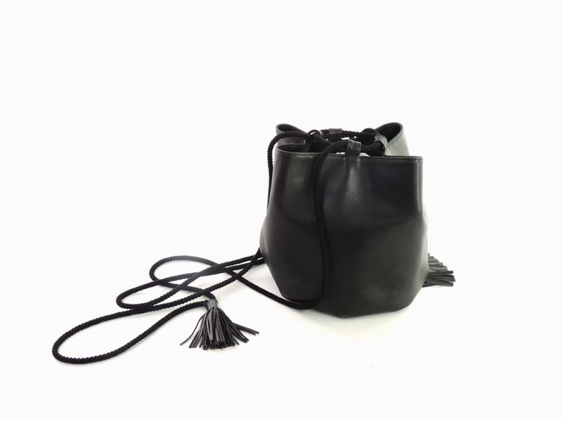 Borsa a Tracolla in Pelle Nera, Nazareno Gabrielli