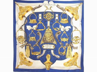 Foulard Carrè in Seta "etriers", Hermés
