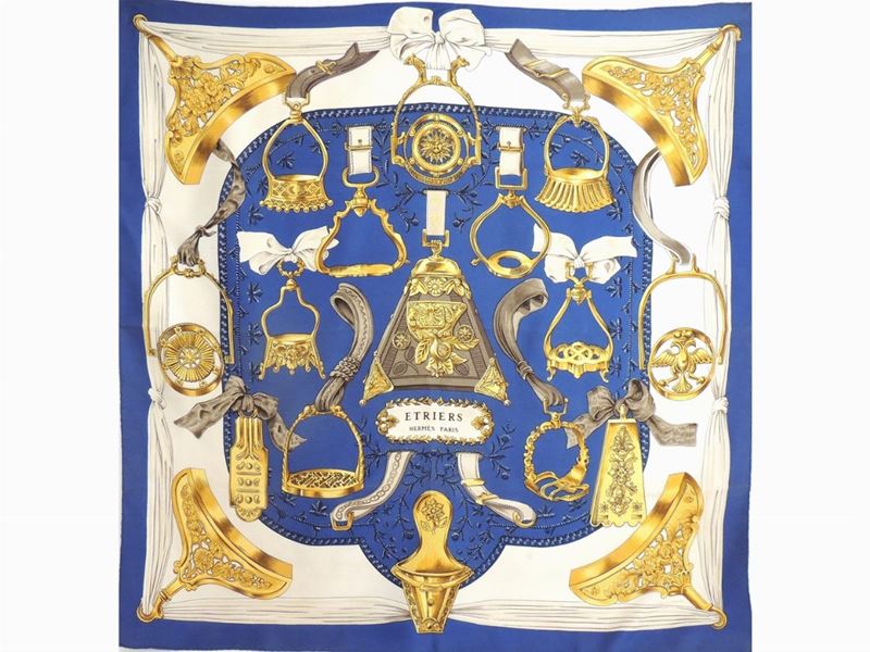 Foulard Carrè in Seta "etriers", Hermés
