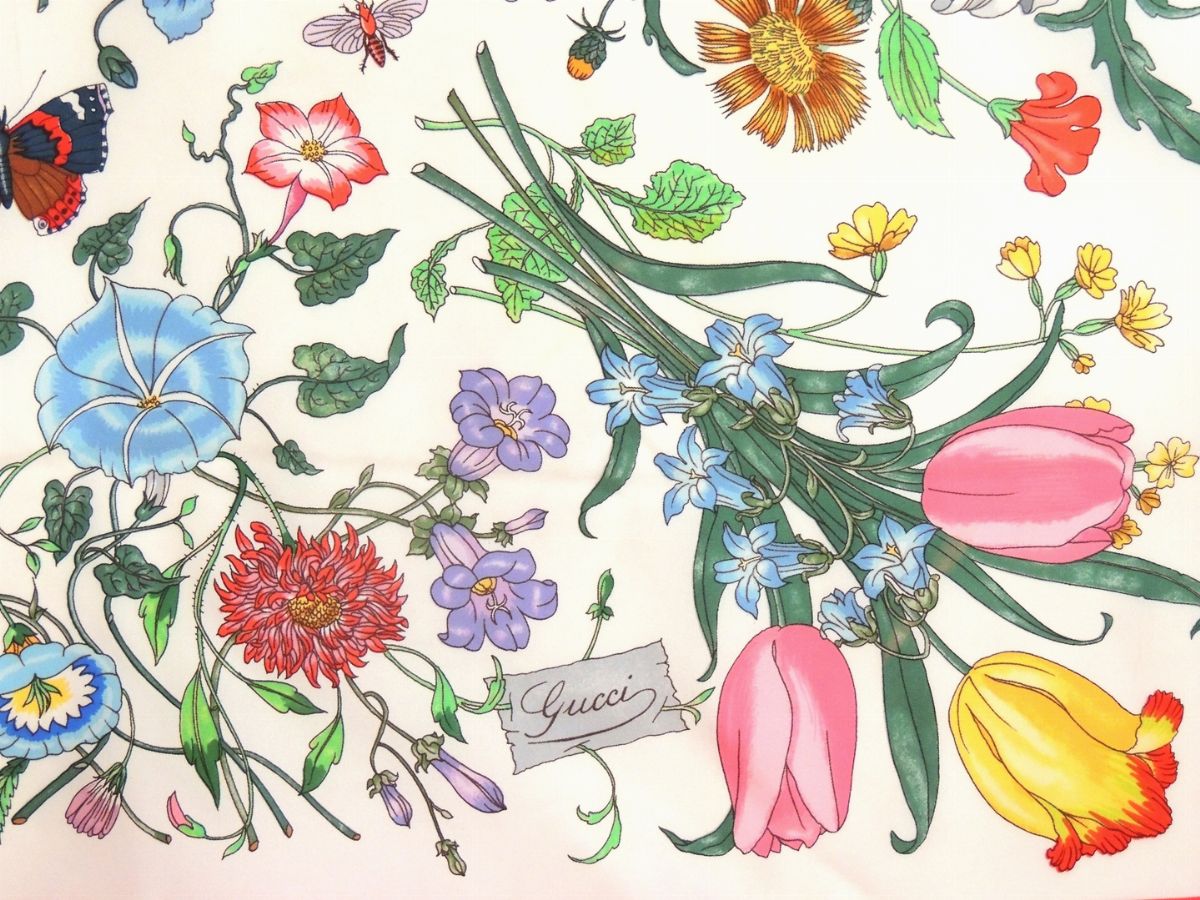 Foulard in Seta "flora", Gucci