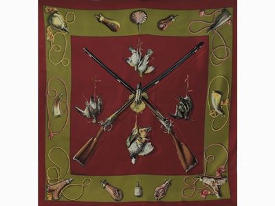 Foulard Carrè in Seta "les Fusils", Hermés