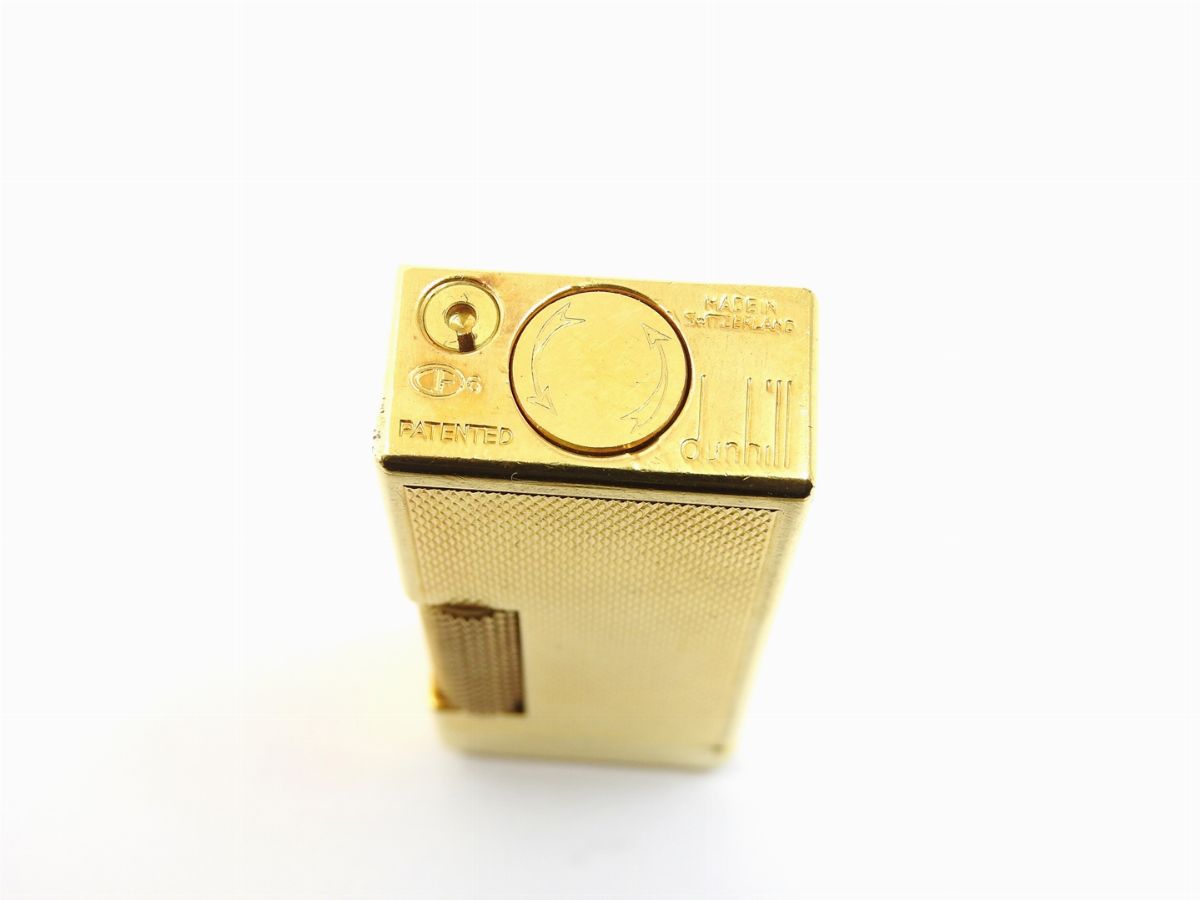 Accendino Dunhill Laminato Oro Giallo