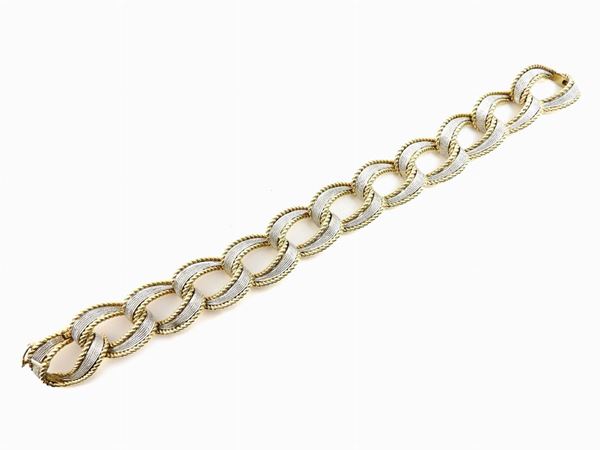 White and yellow gold Micheletto bracelet