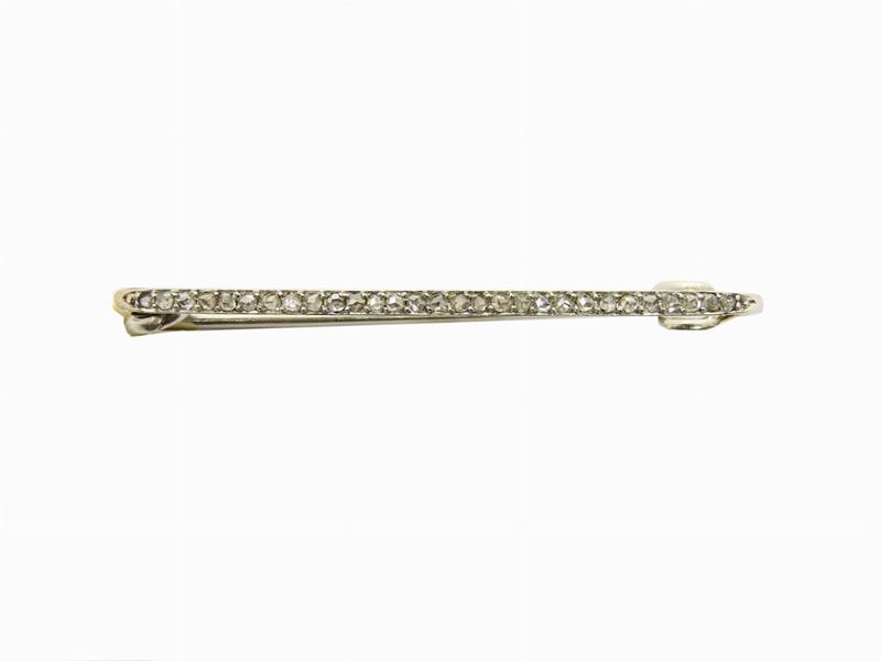 Spilla in Platino e Oro Giallo Cartier con Diamanti