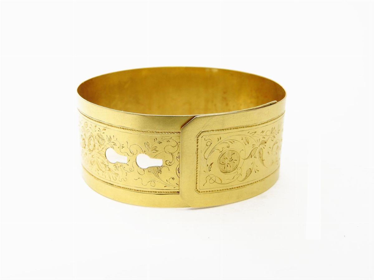 Bracciale Rigido in Oro Giallo