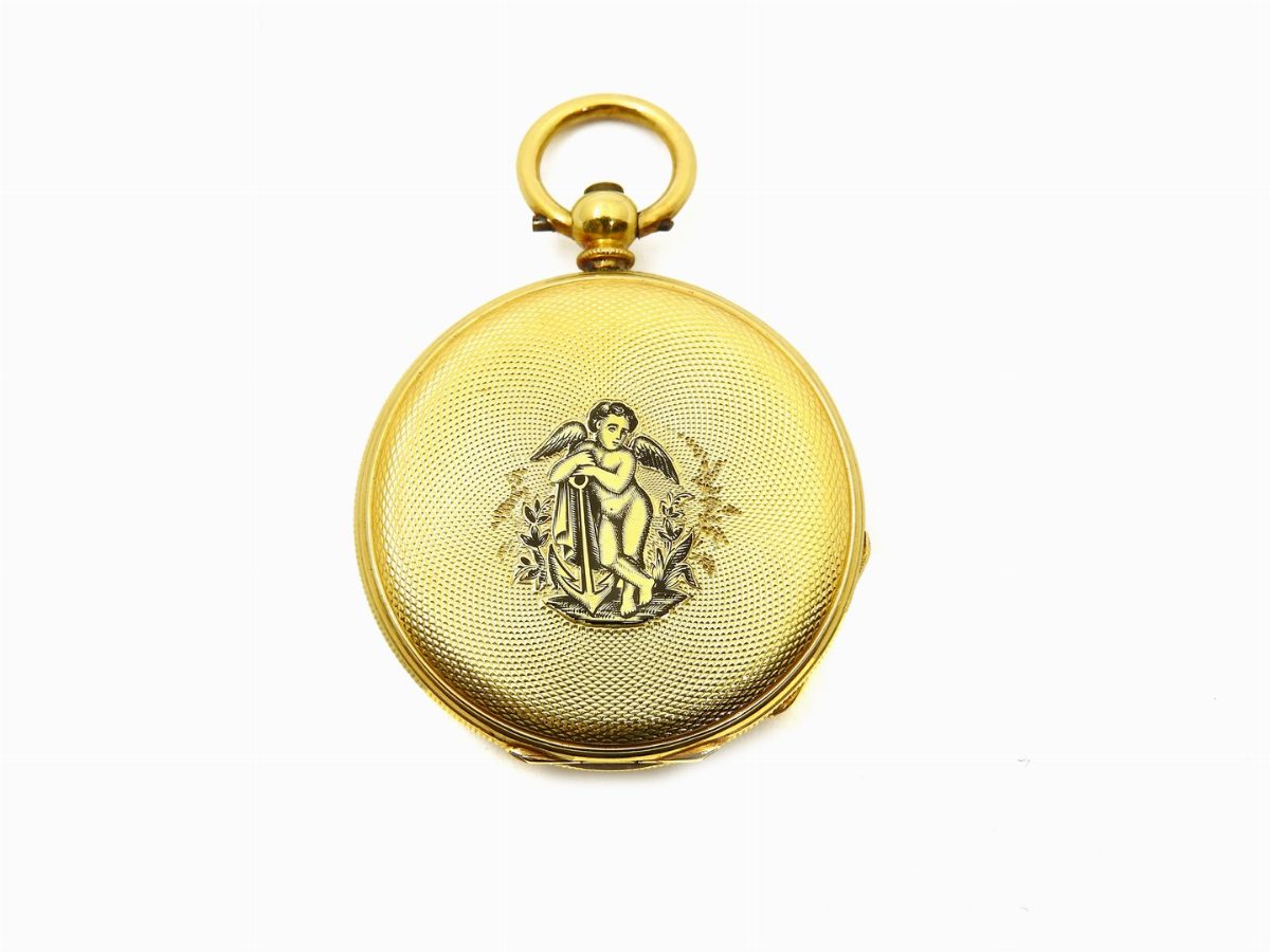 Orologio da Tasca Deville in Oro Giallo