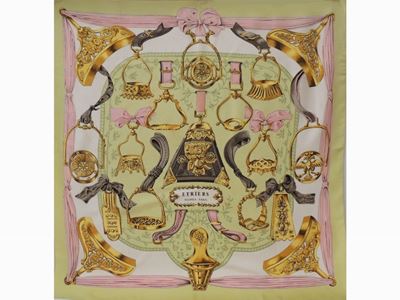 Foulard Carrè in Seta "etriers", Hermés