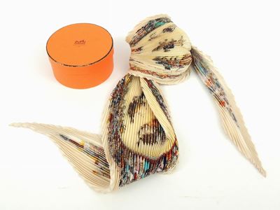 Foulard in Seta Plissè "cirque Molier", Hèrmes